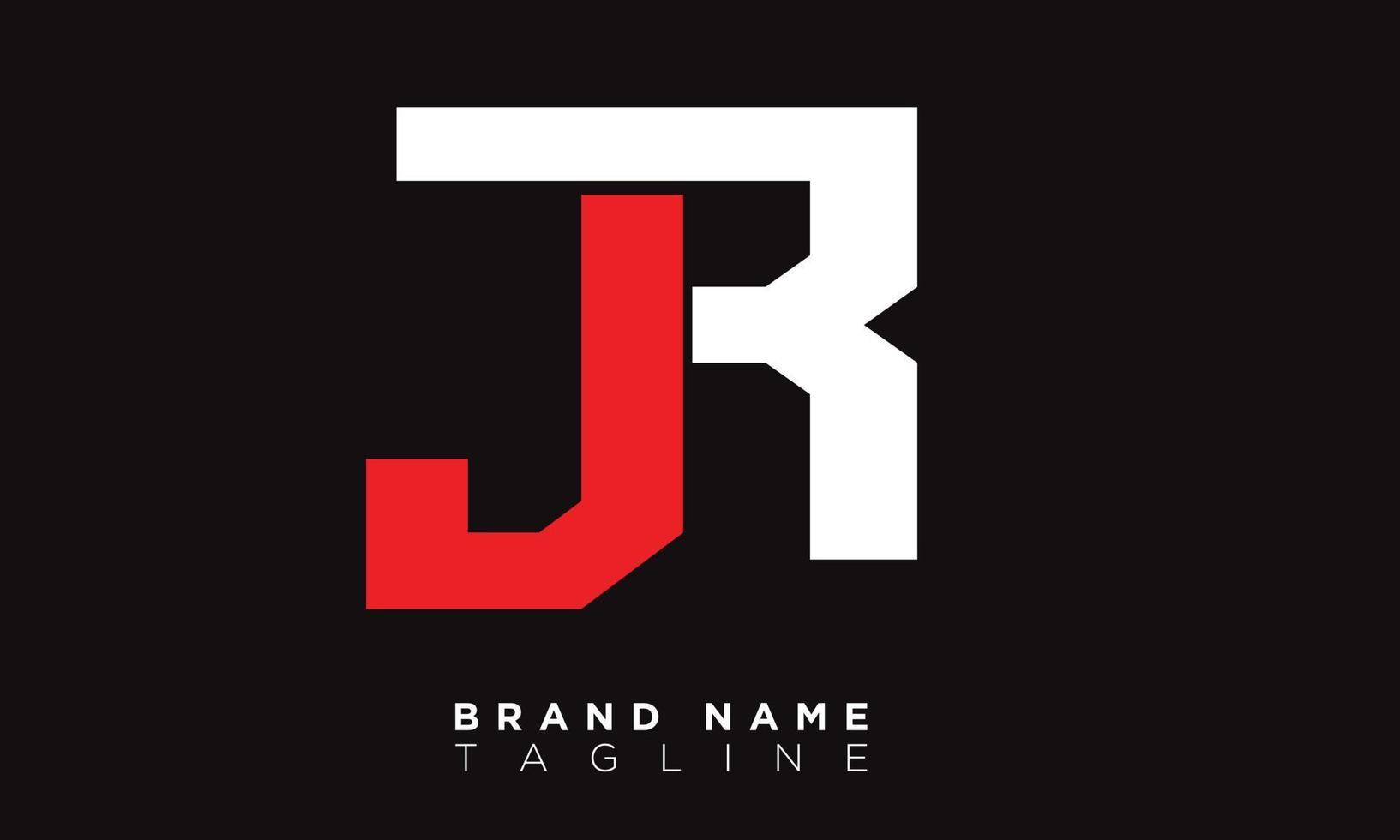 JR Alphabet letters Initials Monogram logo RJ, J and R vector