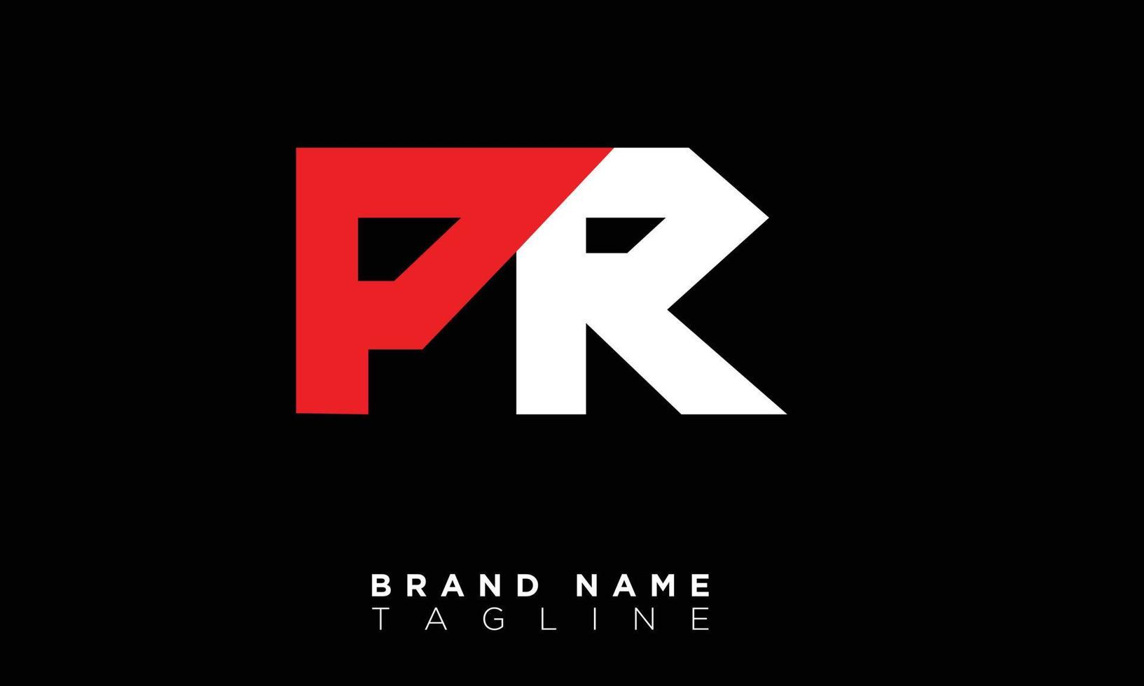 PR Alphabet letters Initials Monogram logo RP, P and R vector