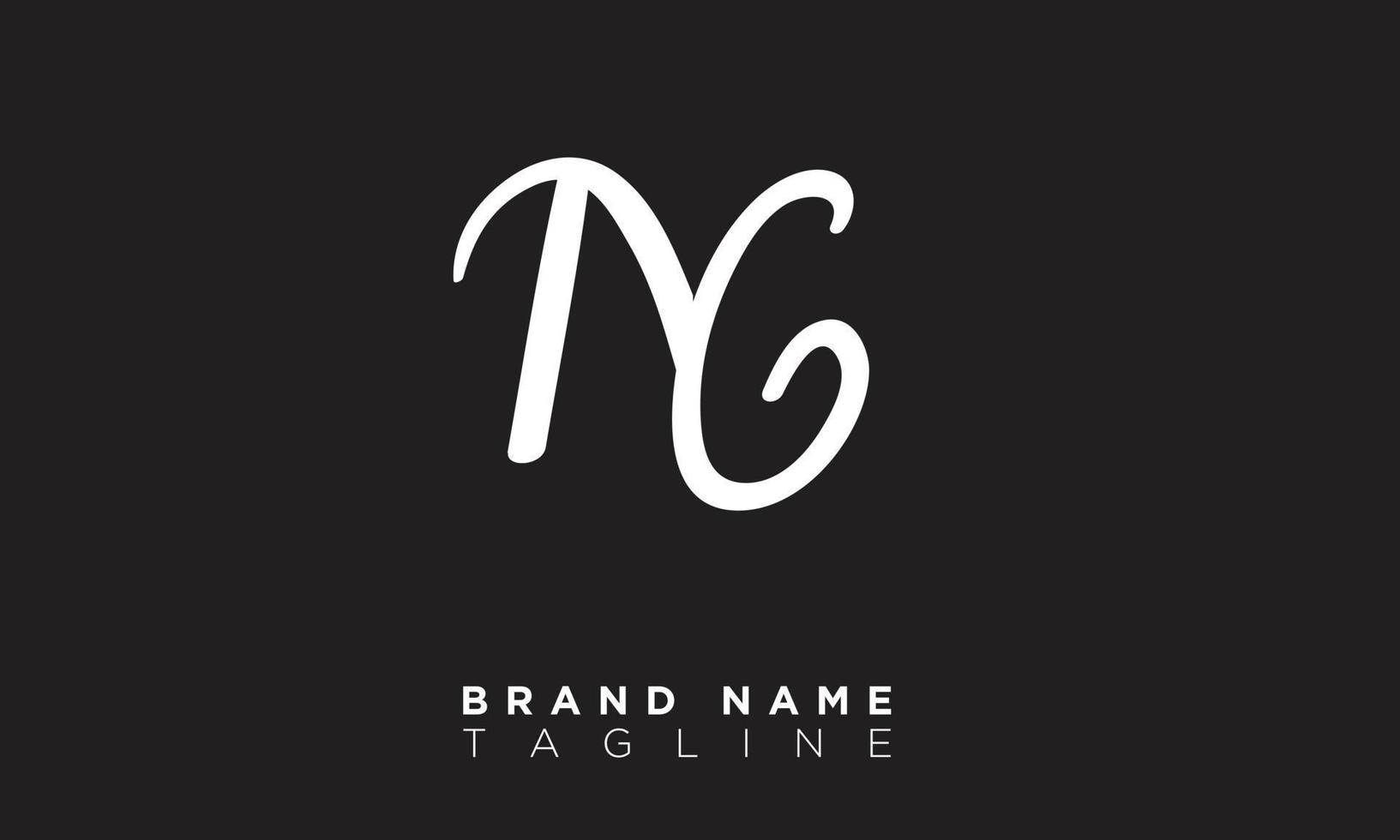 NC Alphabet letters Initials Monogram logo CN, N and C vector