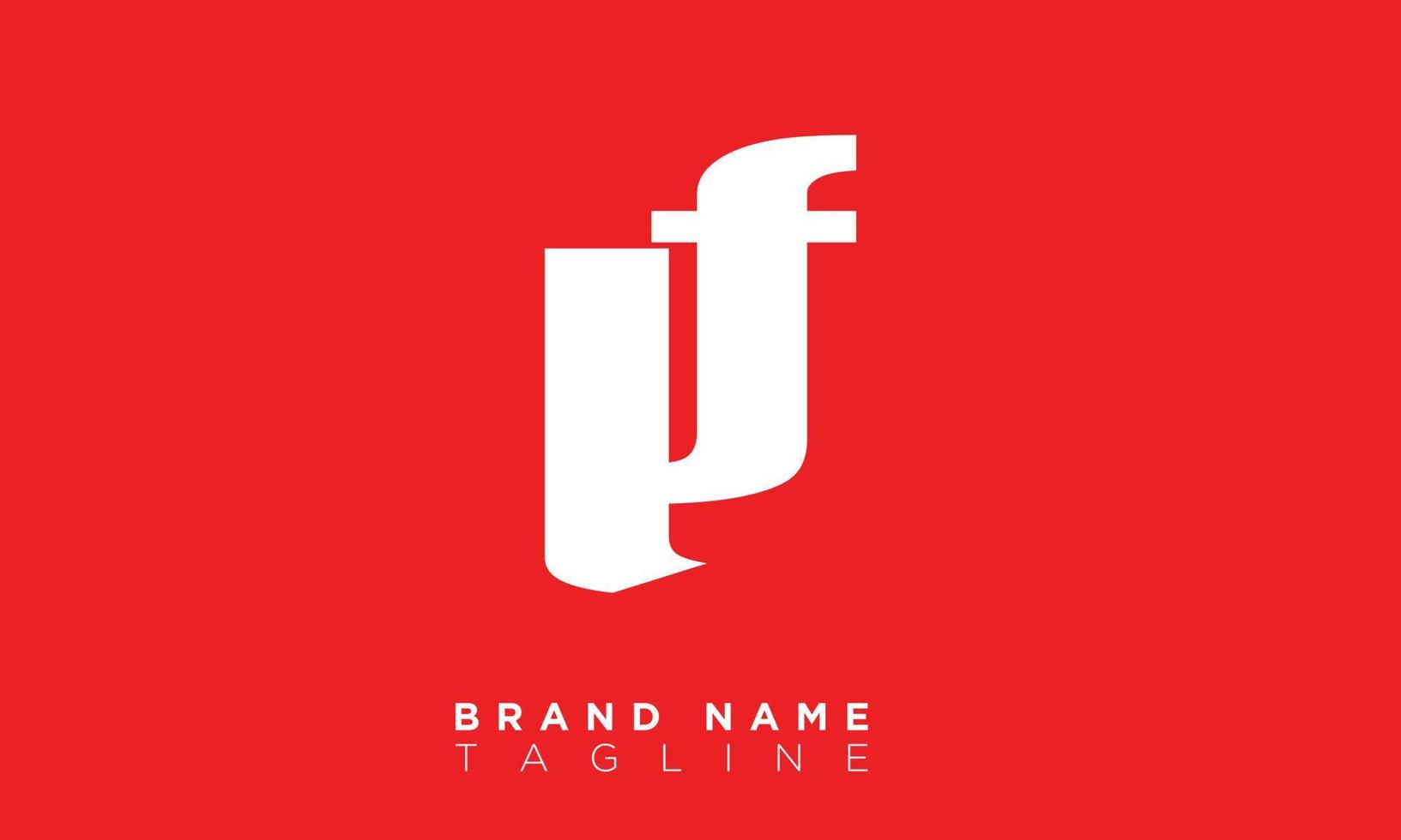 LF Alphabet letters Initials Monogram logo FL, F and L vector