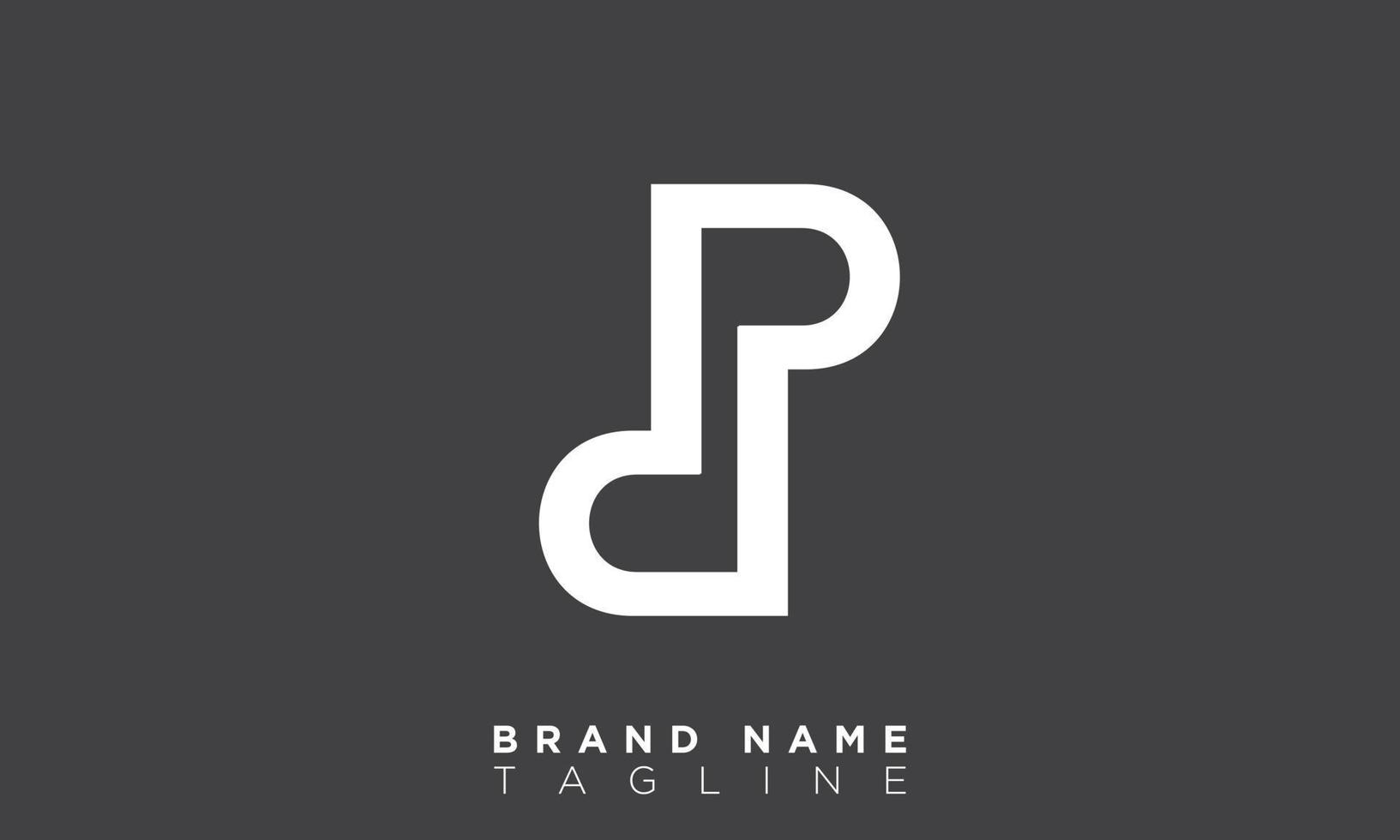 DP Alphabet letters Initials Monogram logo DP, D and P vector