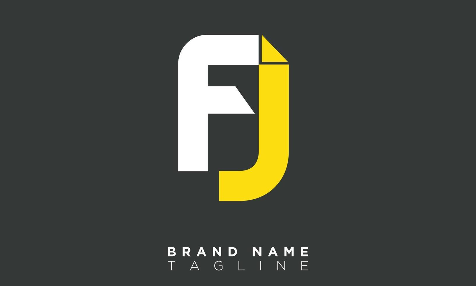 FJ Alphabet letters Initials Monogram logo JF, F and J vector