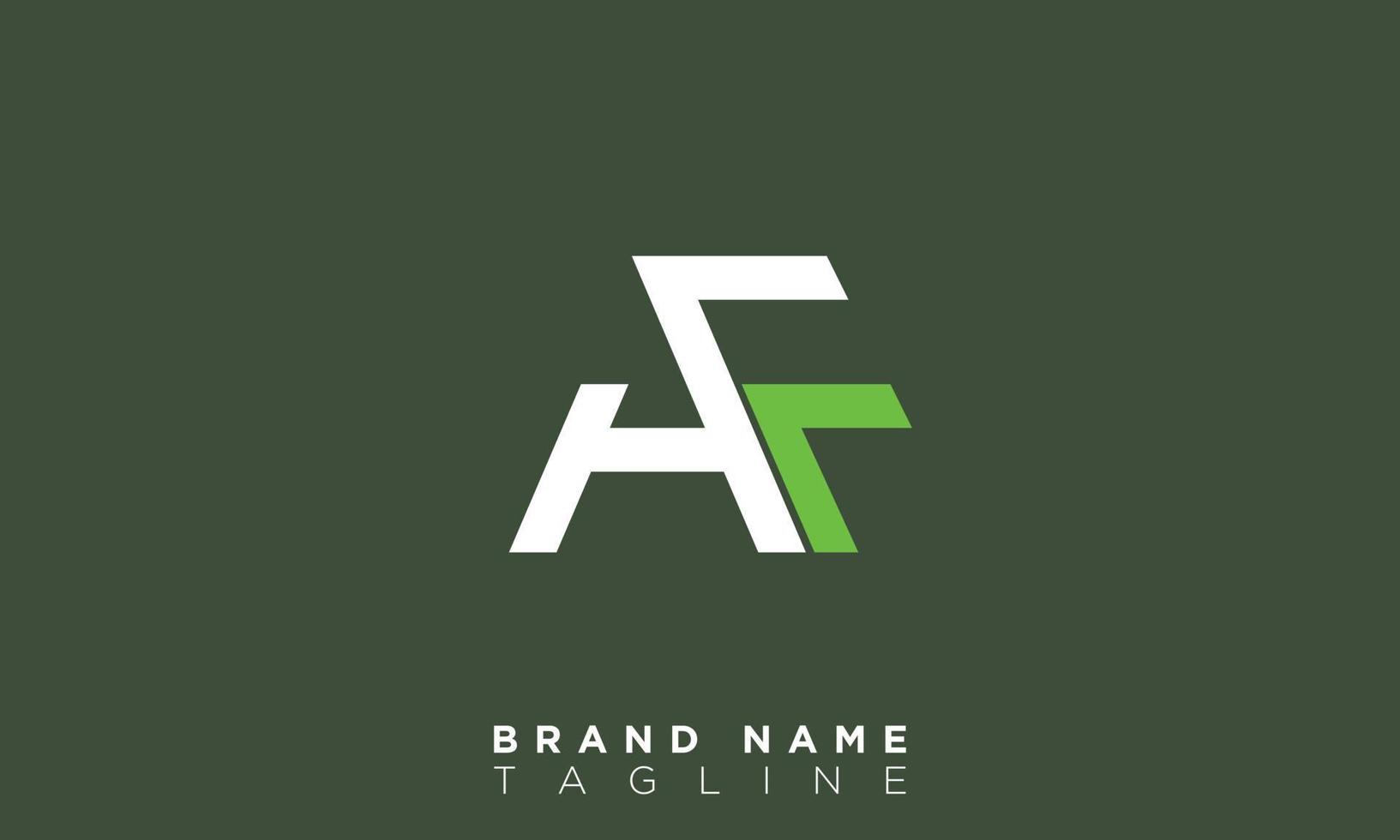 AF Alphabet letters Initials Monogram logo FA, A and F vector