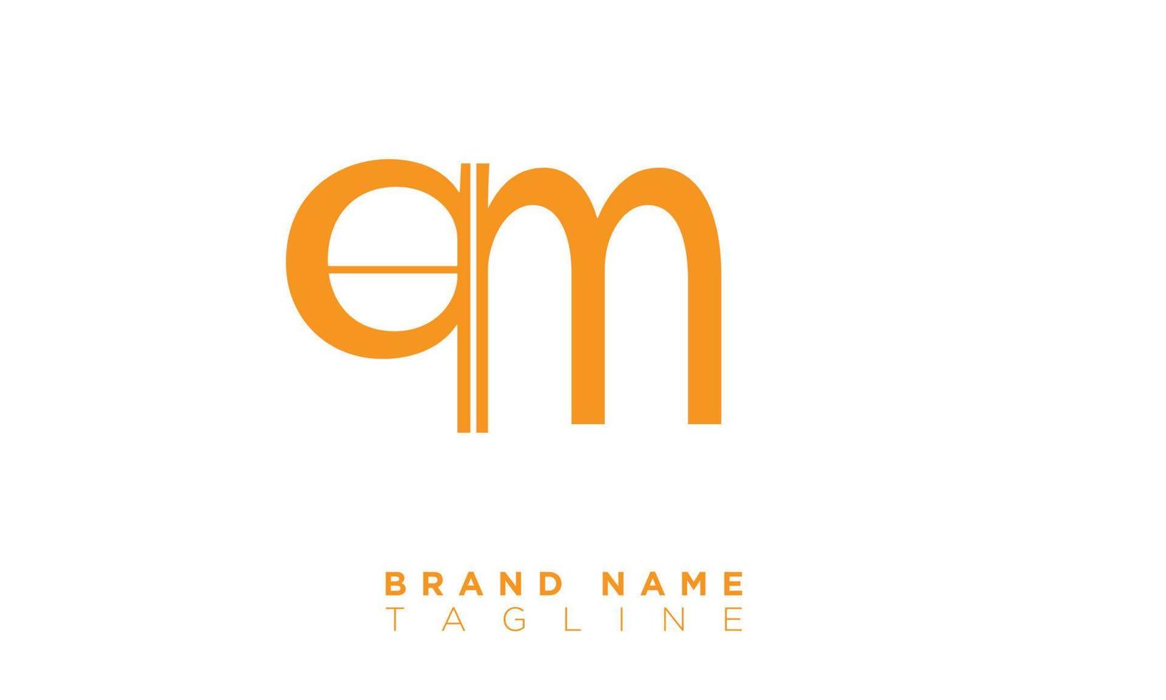 QM Alphabet letters Initials Monogram logo MQ, Q and M vector
