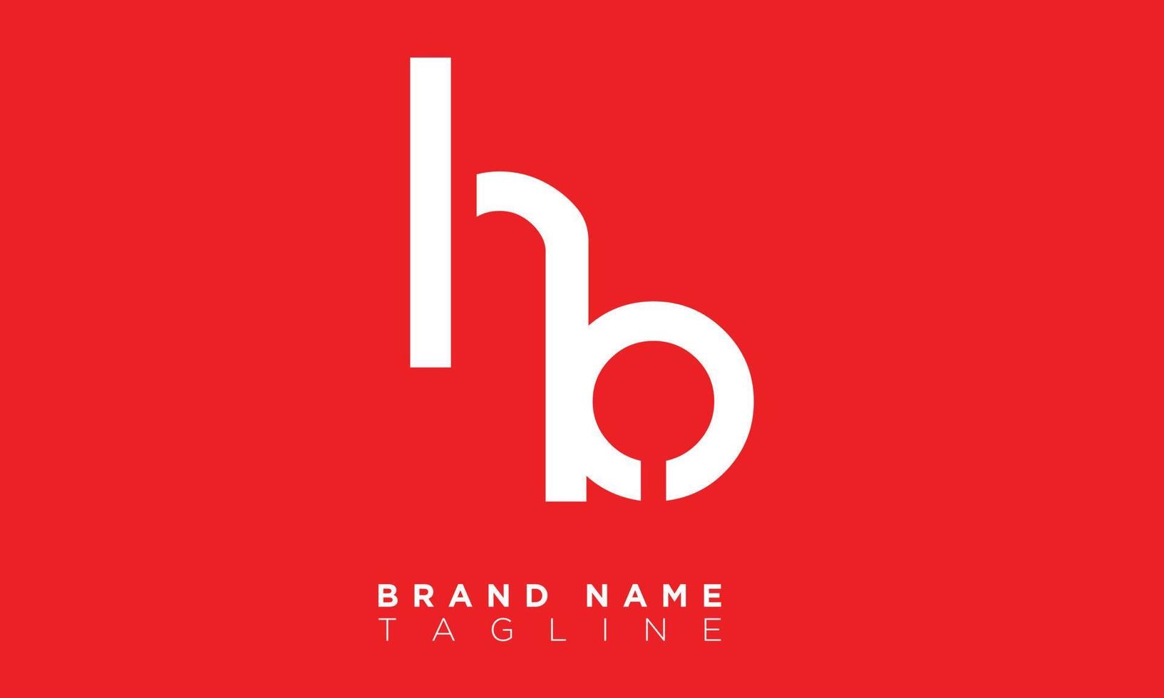 HB Alphabet letters Initials Monogram logo BH, H and B vector