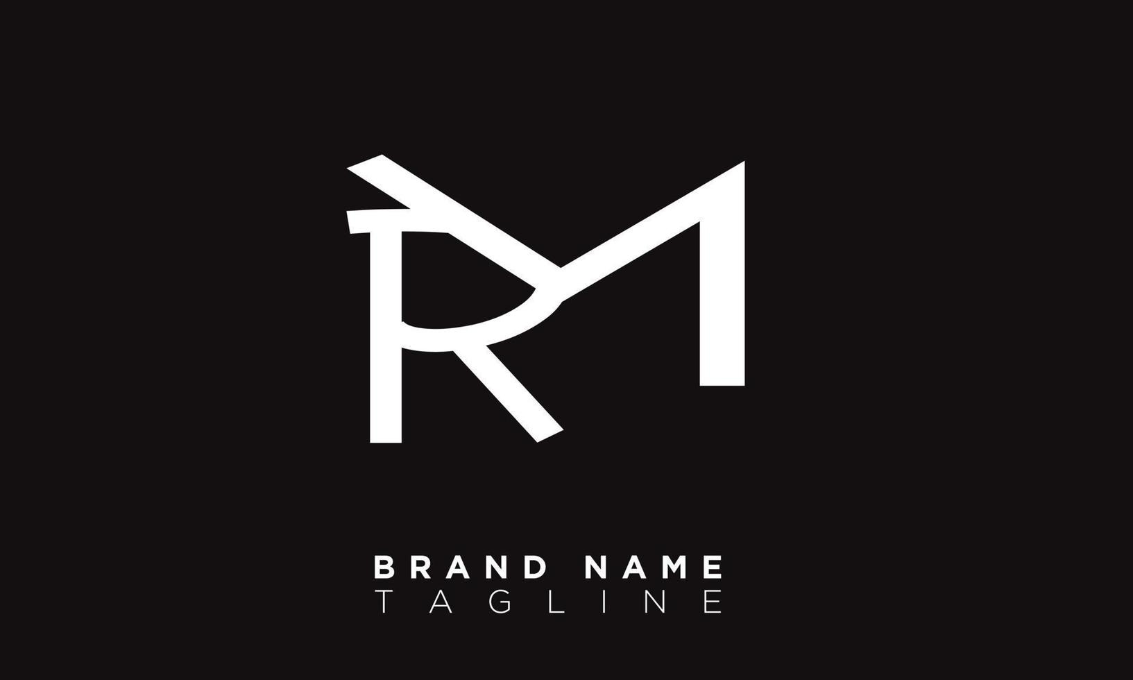 RM Alphabet letters Initials Monogram logo MR, R and M vector