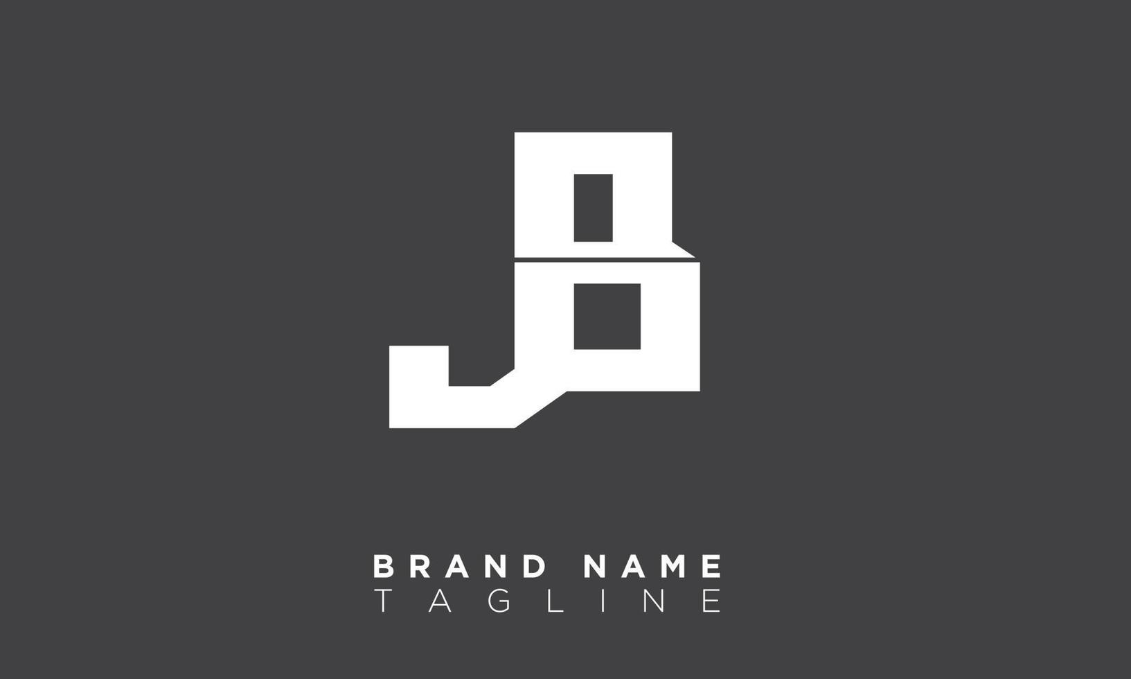 JB Alphabet letters Initials Monogram logo BJ, J and B vector