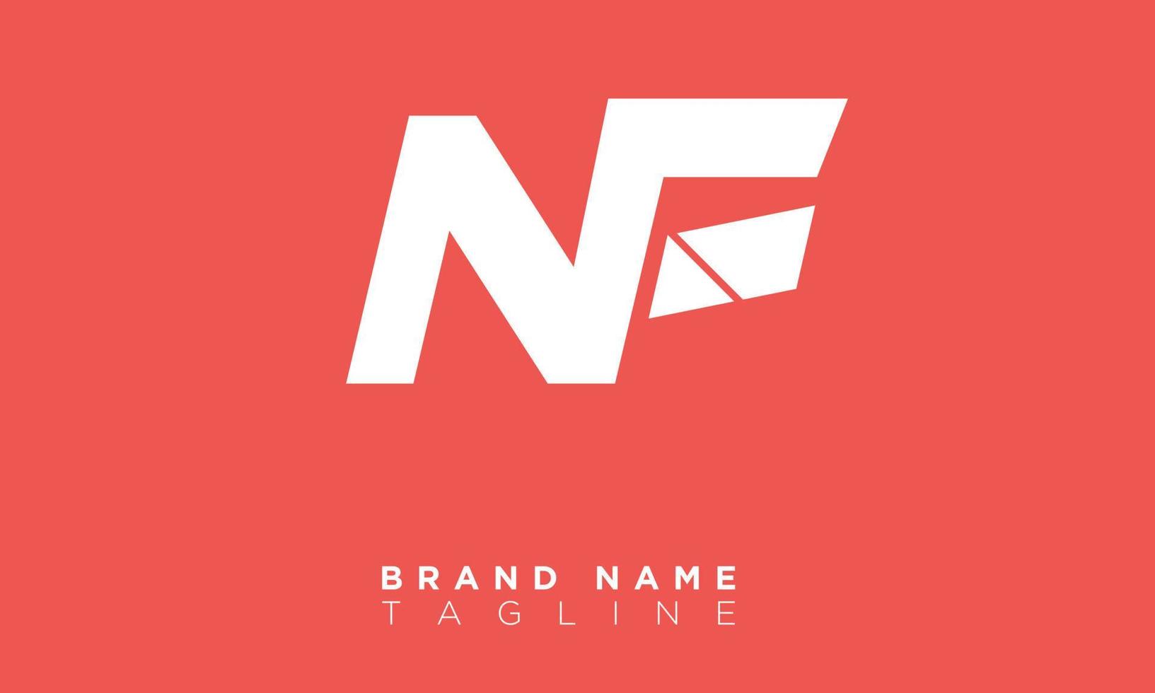 NF Alphabet letters Initials Monogram logo FN, N and F vector