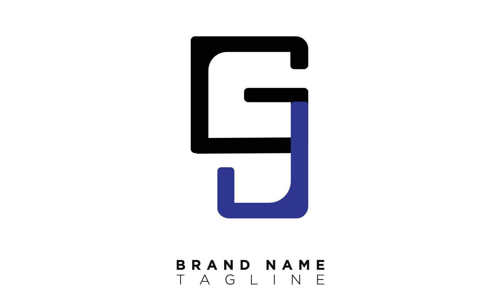 GJ Alphabet letters Initials Monogram logo JG, G and I vector