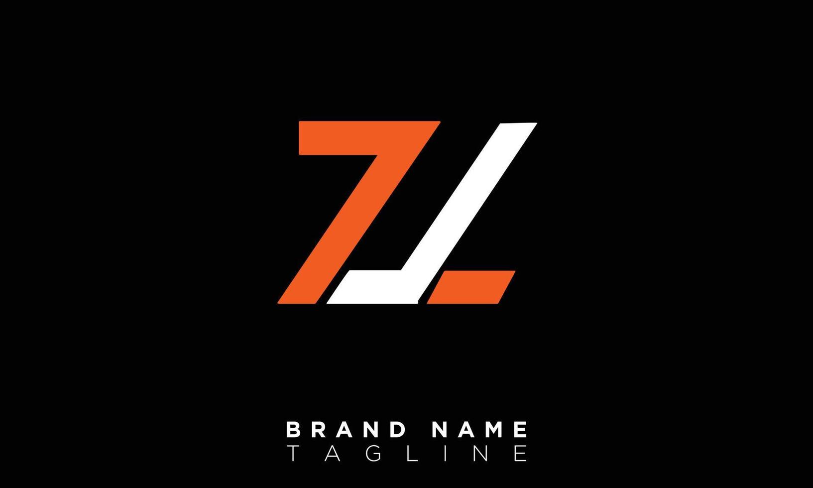 ZL Alphabet letters Initials Monogram logo LZ, Z and L vector