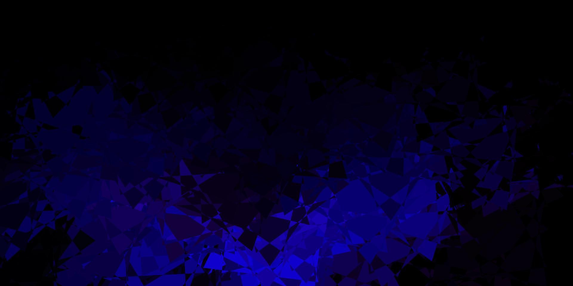 Dark Blue, Red vector backdrop with triangles, lines.