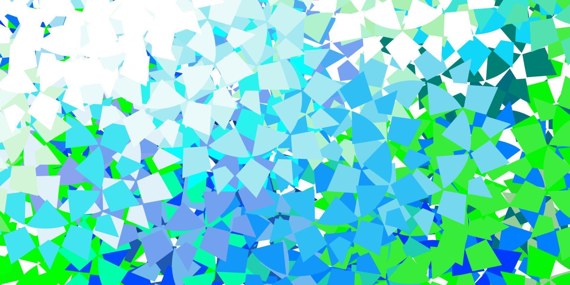 Light blue vector background with triangles.