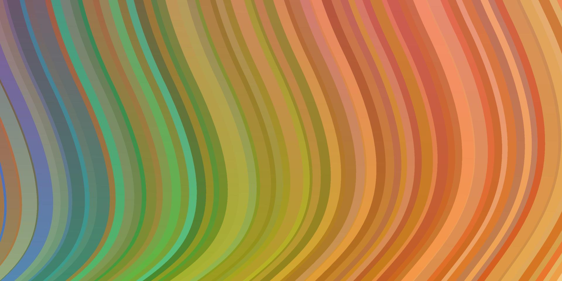 Light Multicolor vector background with curves.