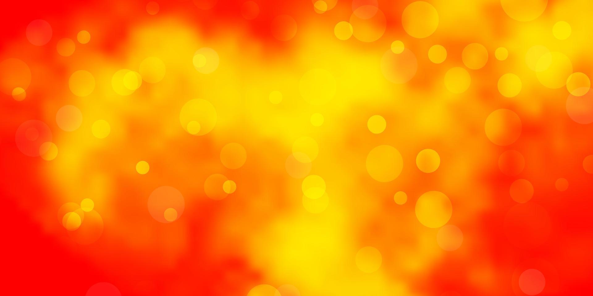 Light Orange vector template with circles.