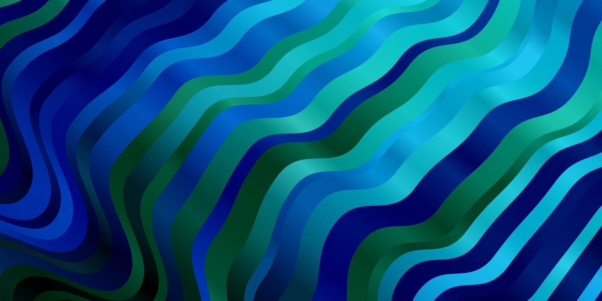 Dark BLUE vector background with curves.