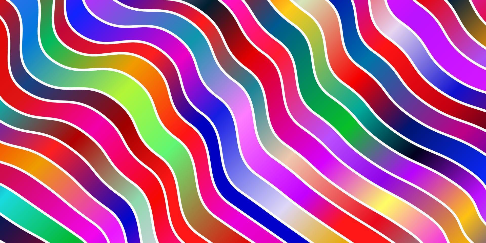Light Multicolor vector template with wry lines.