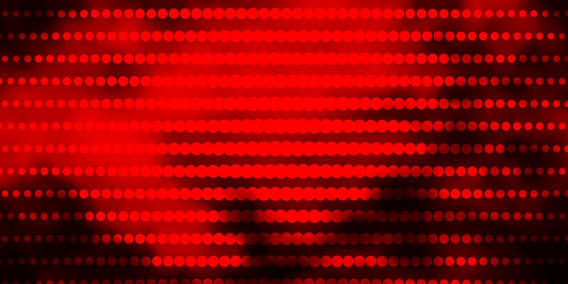 Dark Orange vector backdrop with circles.