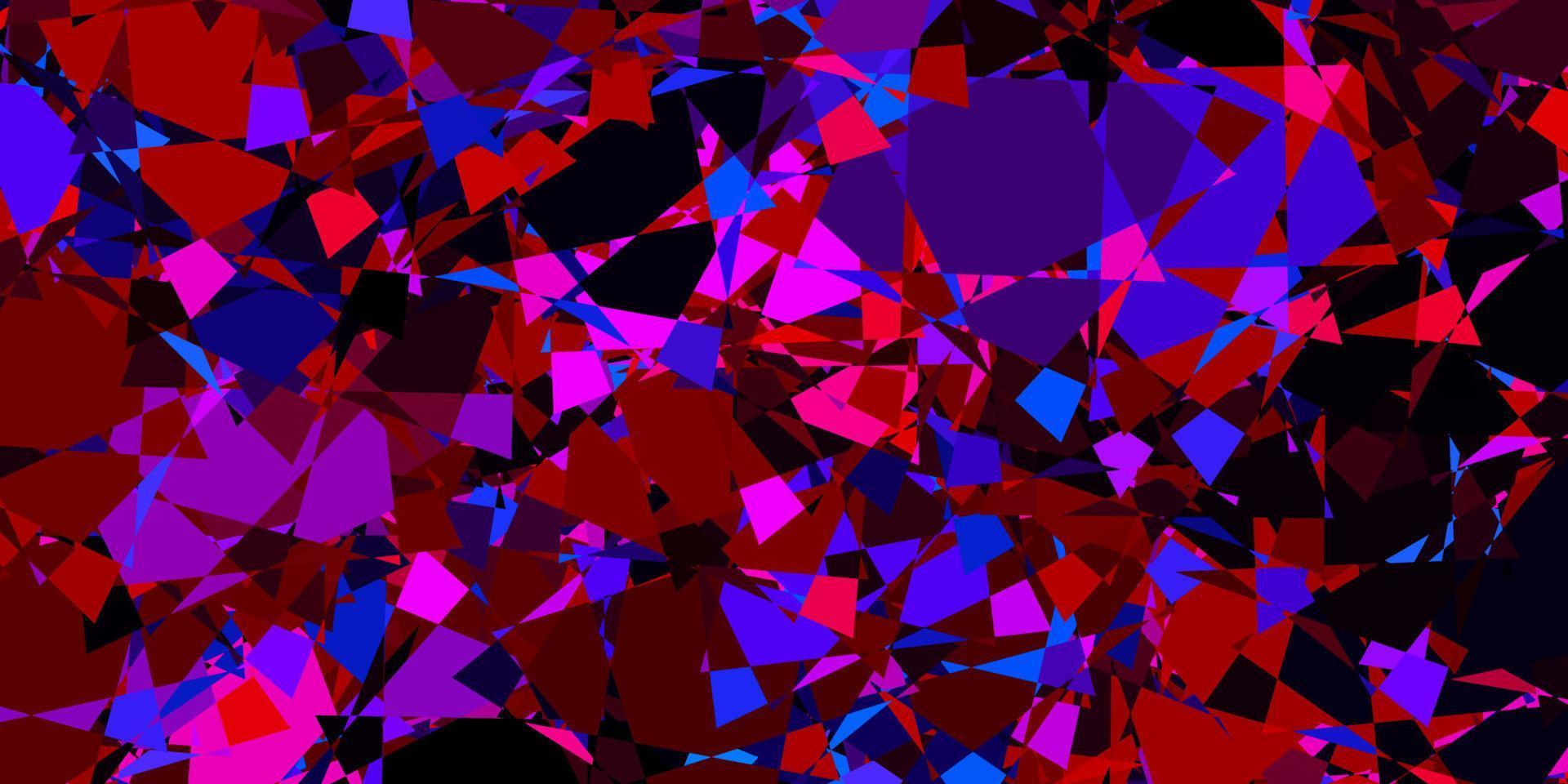 Dark Blue, Red vector template with triangle shapes.