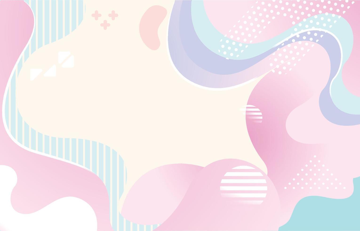 Flat Pastel Abstract Background vector