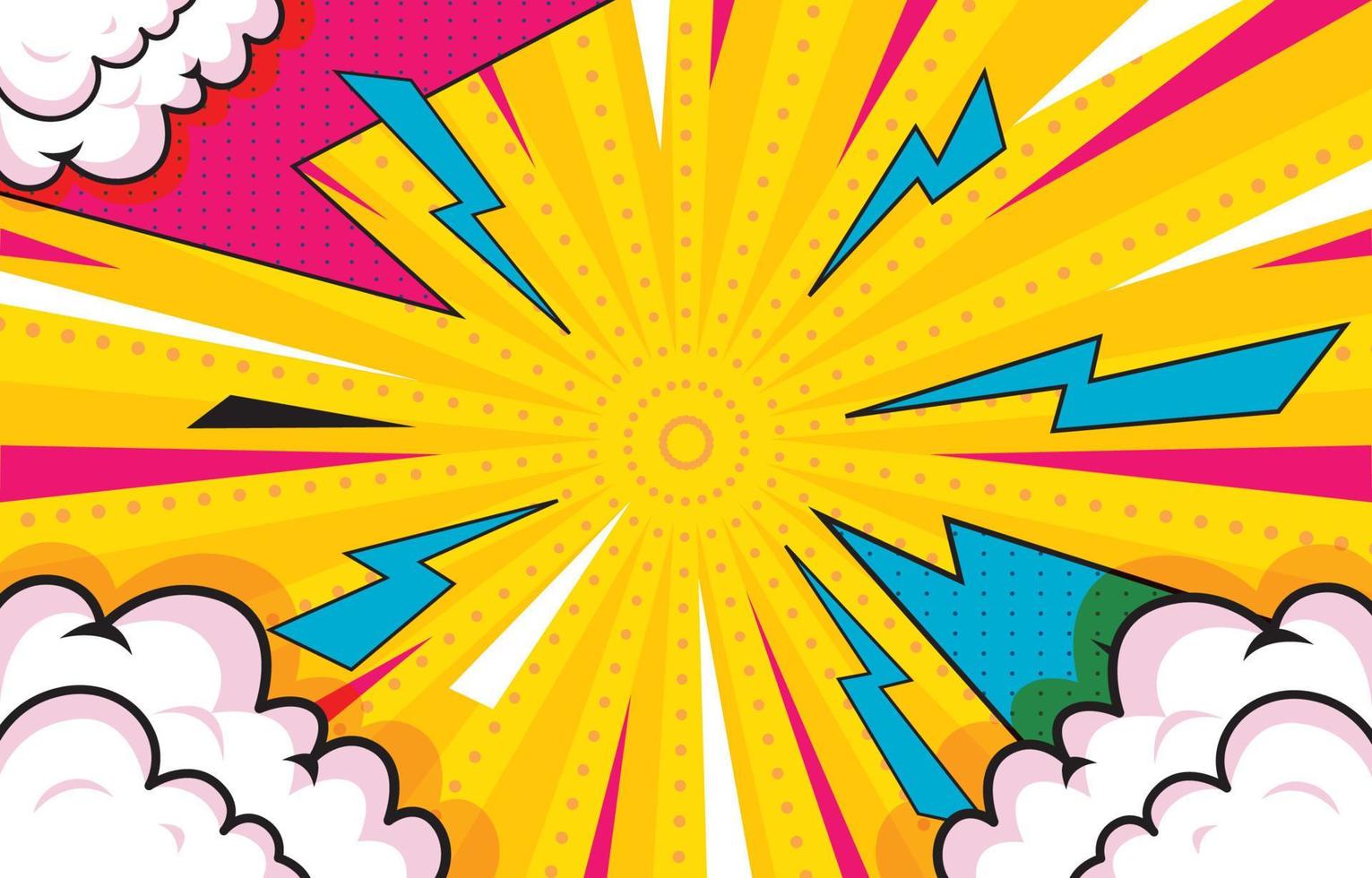 Template Pop Art Background vector