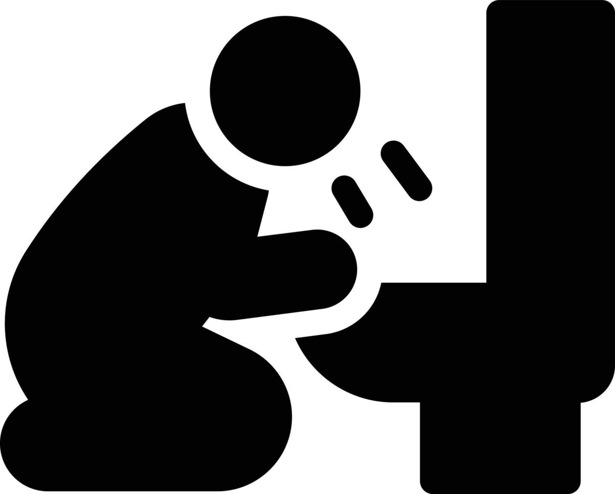 vomit vector illustration on a background.Premium quality symbols.vector icons for concept and graphic design.