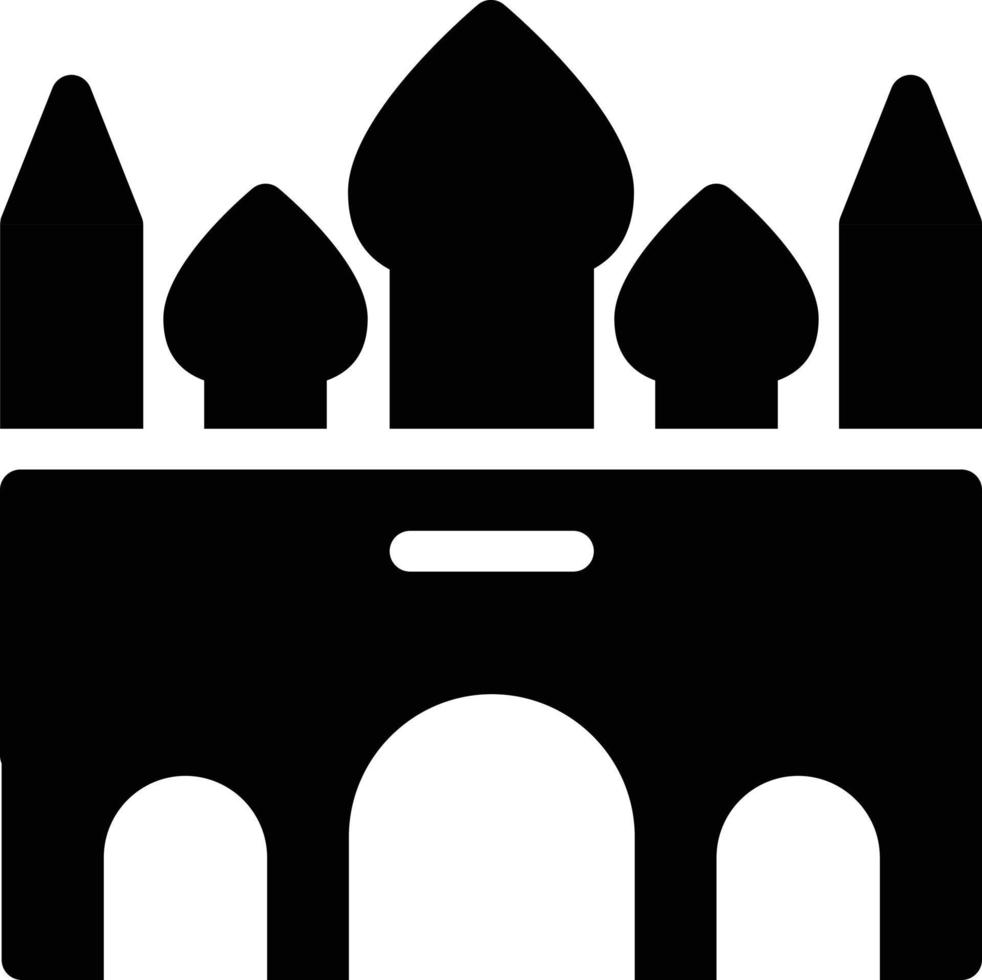 ilustración vectorial de la mezquita badshahi en un fondo. símbolos de calidad premium. iconos vectoriales para el concepto y el diseño gráfico. vector