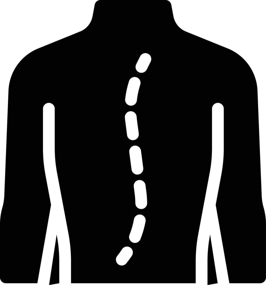 ilustración vectorial de la columna vertebral en un fondo. símbolos de calidad premium. iconos vectoriales para el concepto y el diseño gráfico. vector