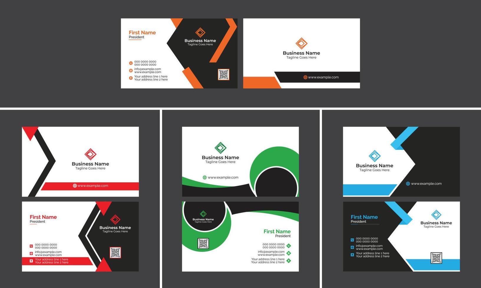 Creative Business Card Design Template vector