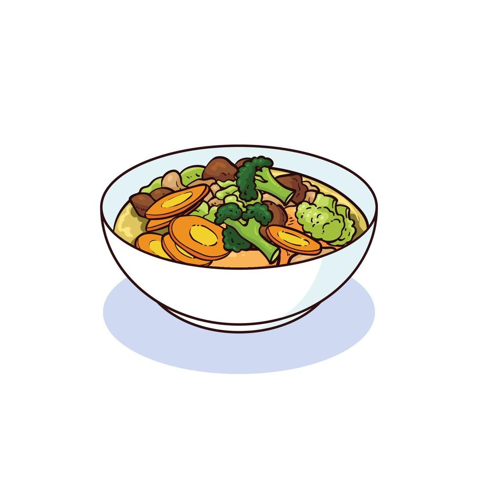 hand drawn capjay food 1 vector