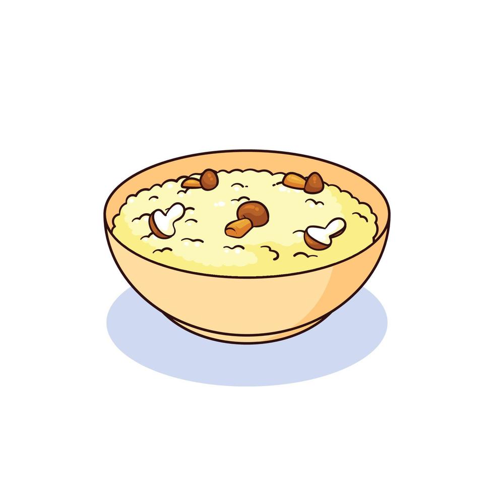 hand drawn risotto food 1 vector