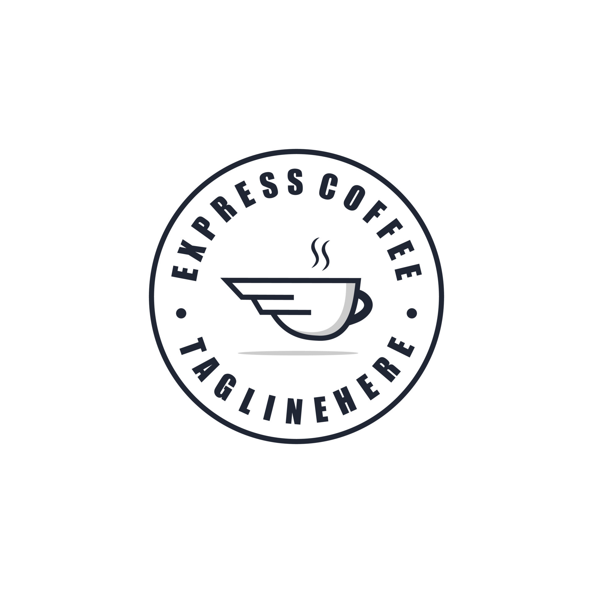 Express coffee shop logo design vector illustration 7949910 Vector Art