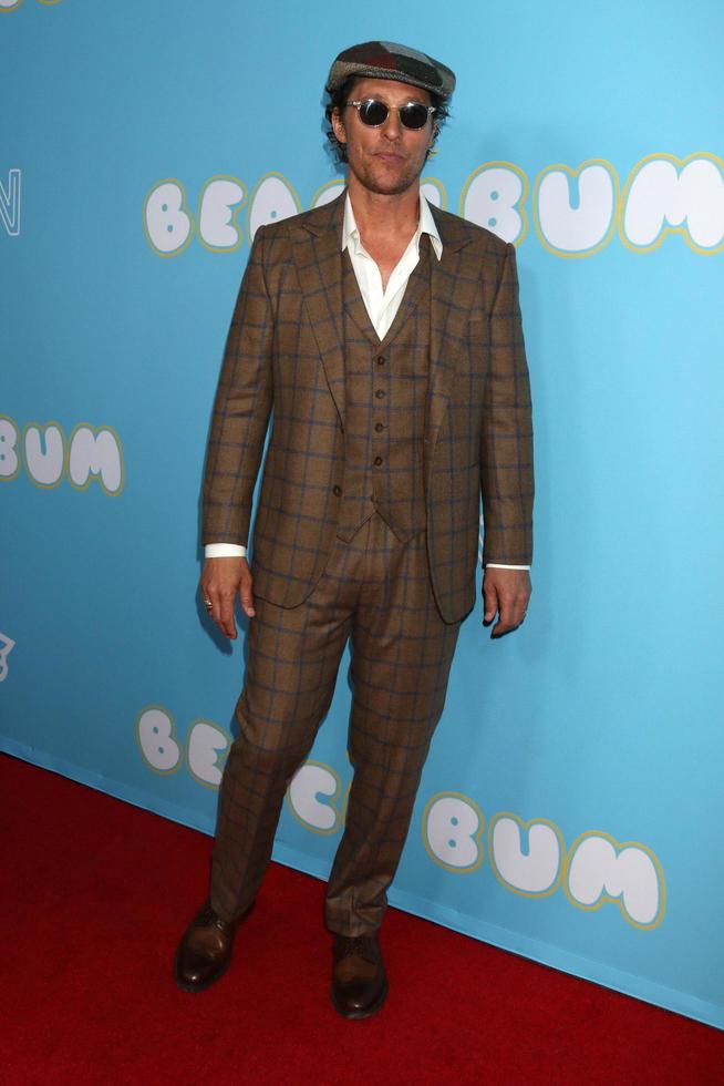 LOS ANGELES   MAR 28 - Matthew McConaughey at  The Beach Bum  Premiere at the ArcLight Hollywood on March 28, 2019 in Los Angeles, CA photo