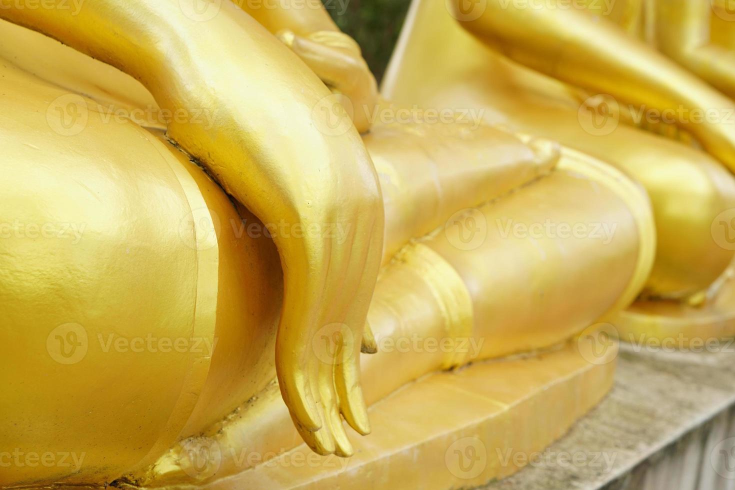 hand of golden yellow buddha photo