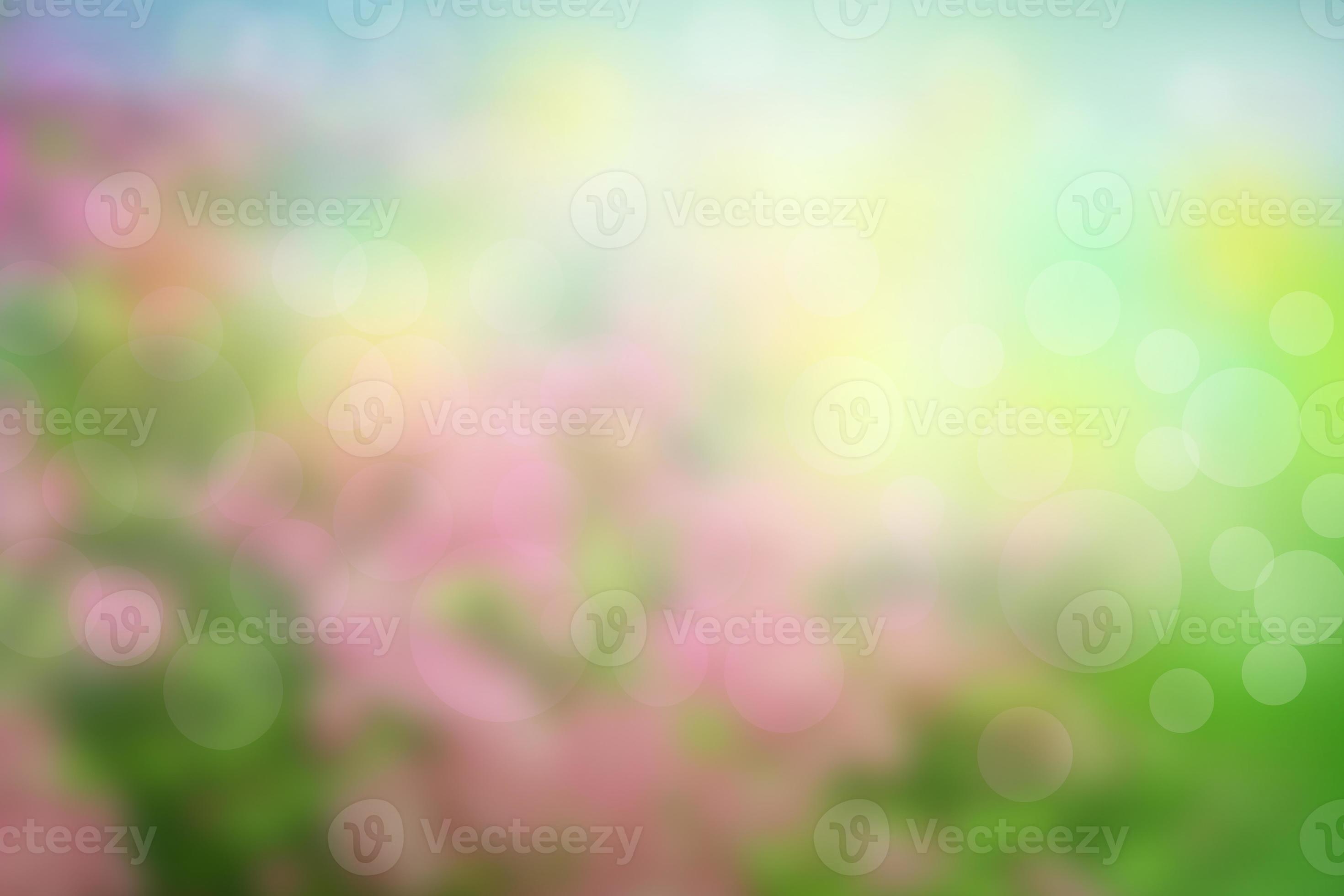 Blur circle bokeh green leaf background. Blurry yellow leaves rays light  flare nature backdrop. 7950130 Stock Photo at Vecteezy