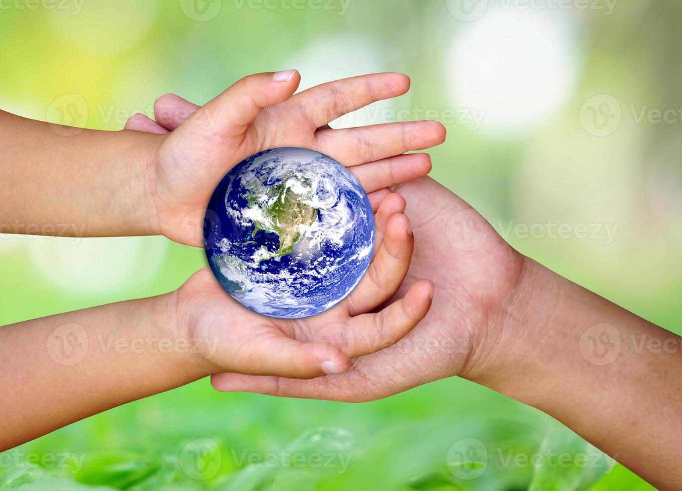 We love the world of ideas,Human help take care of the world, the world in human hands. Elements of this image furnished by NASA. photo