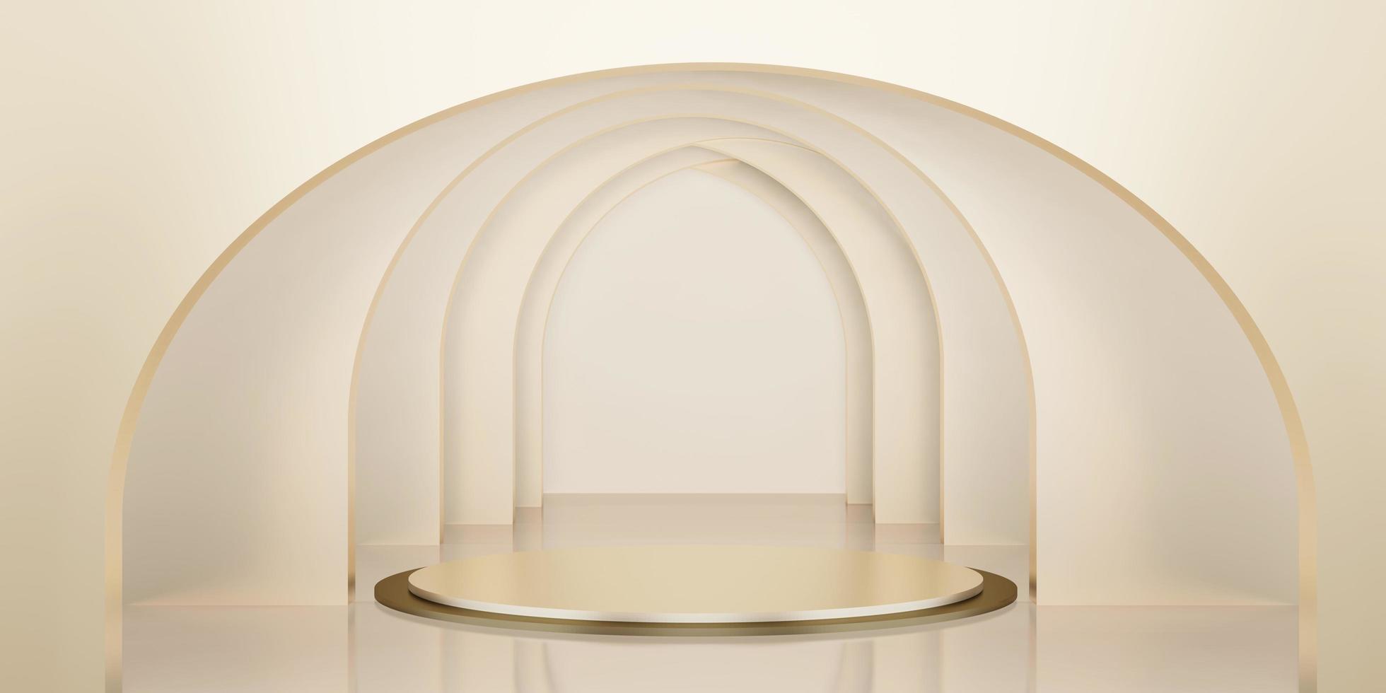 product display stand Premium stage and studio stand for displaying  products 3d illustration photo