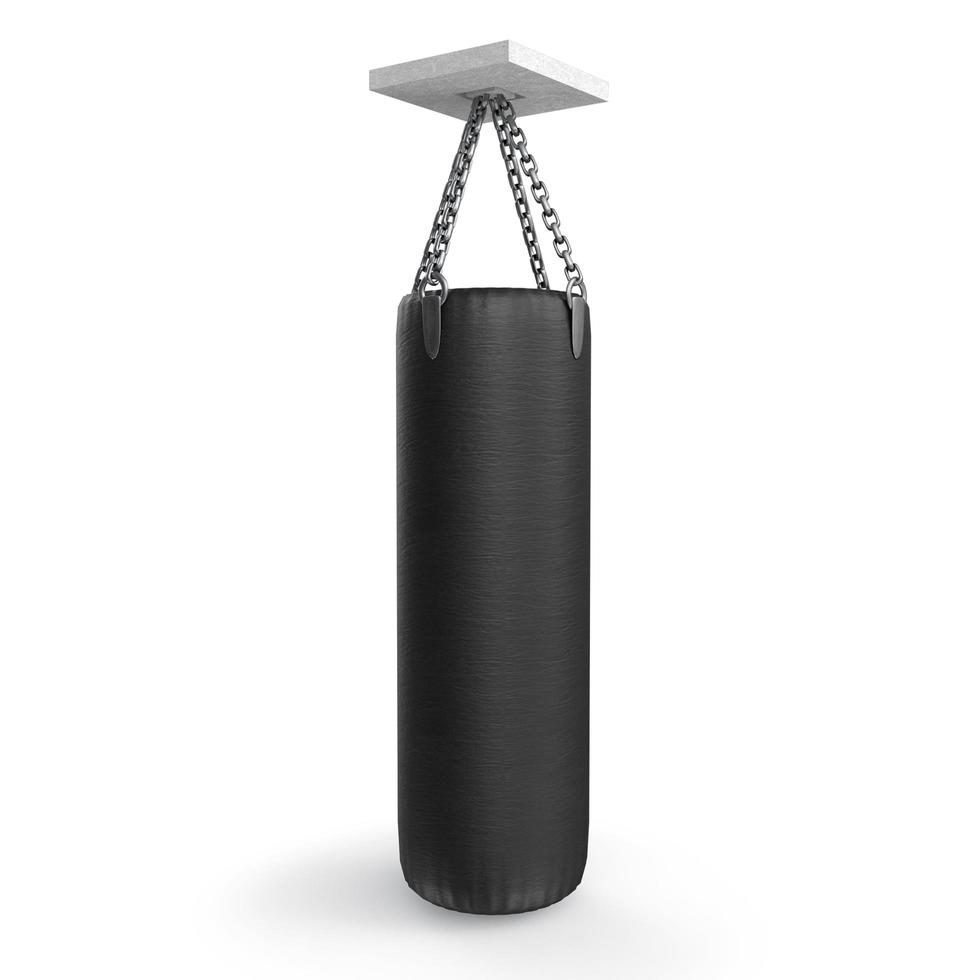 Boxing bag object isolated on white background photo