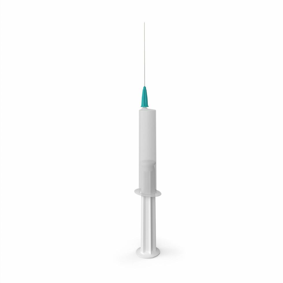 Medical syringe 3d modelling photo