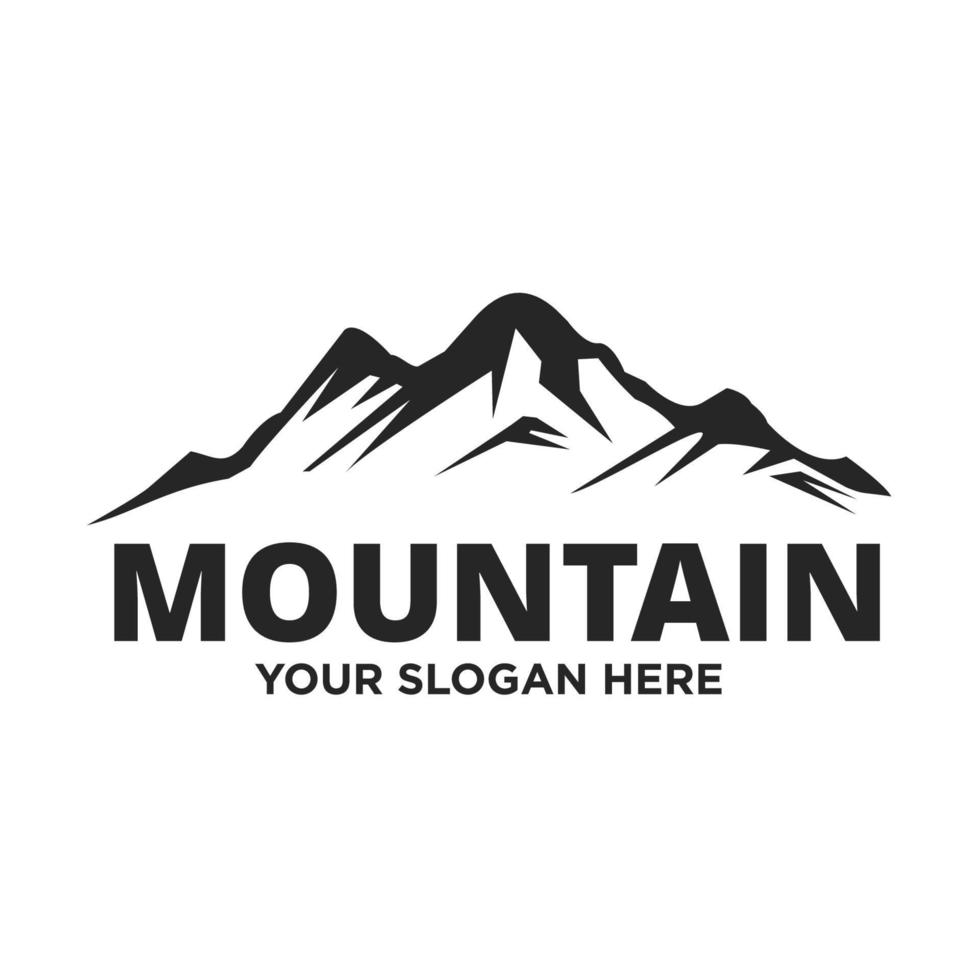 diseño de logotipo de montaña vector