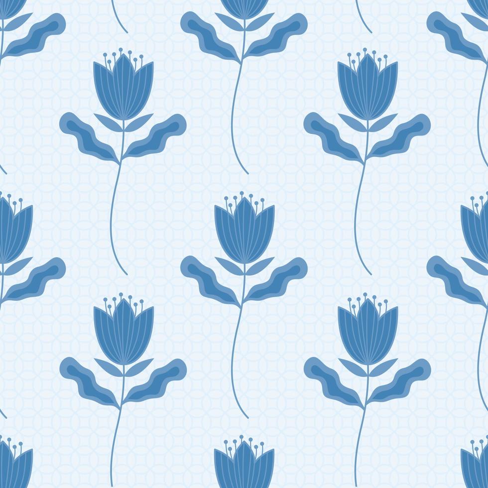 Vector floral pattern in elegant style