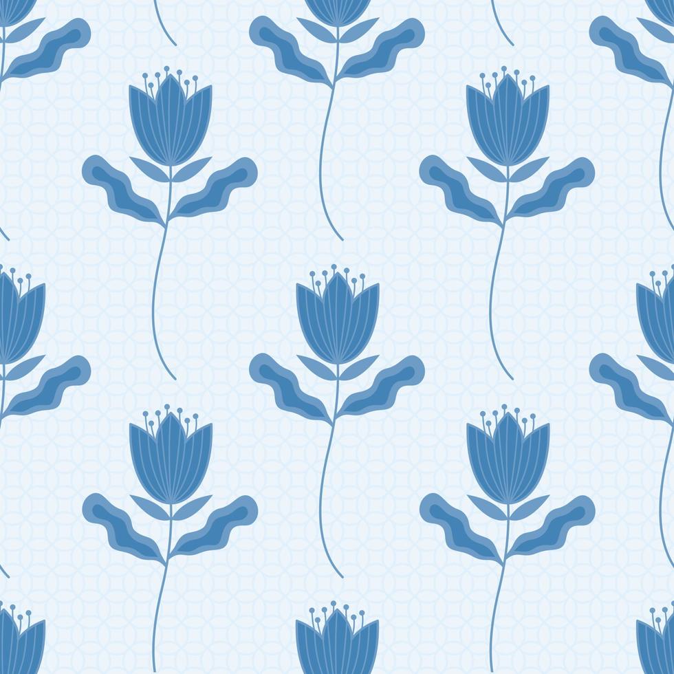 Vector floral pattern in elegant style