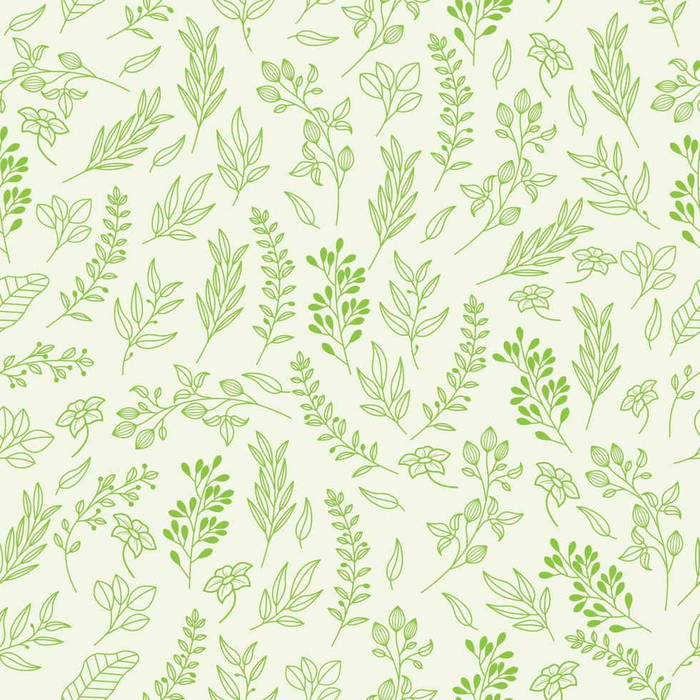 floral seamless pattern. leaf pattern vector