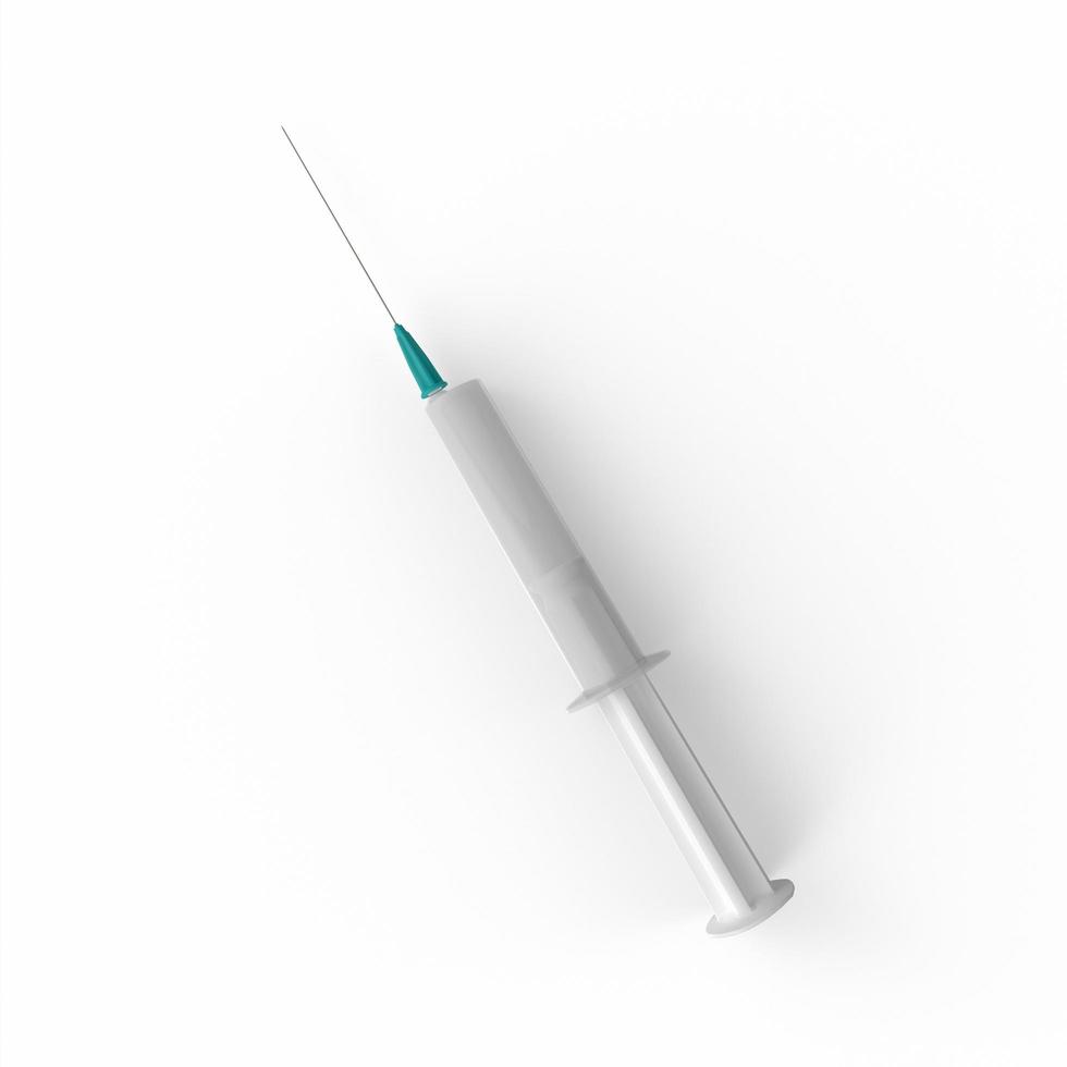 Medical syringe 3d modelling photo