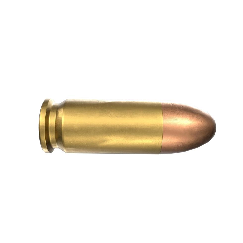 bullet isolated on white background photo