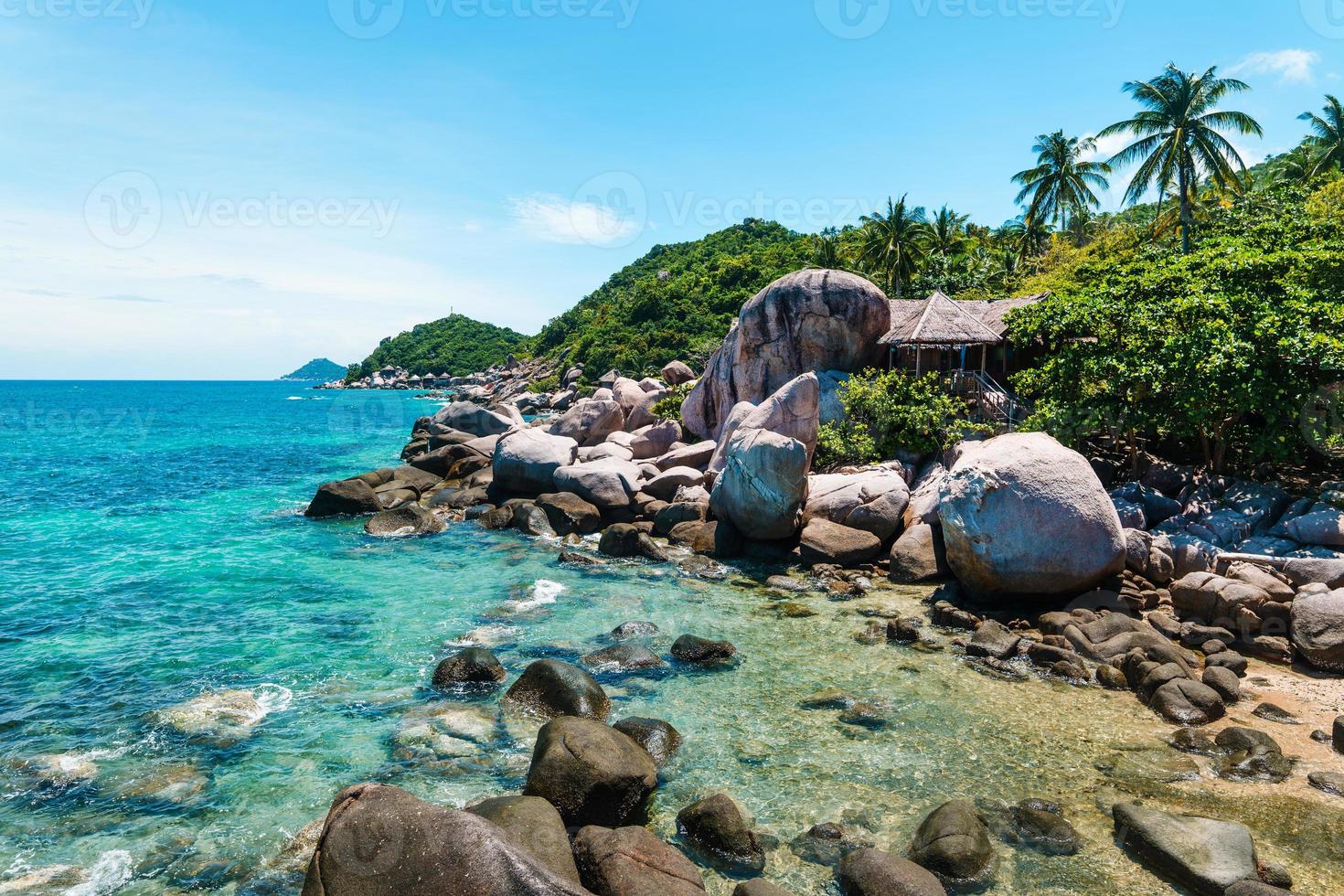 Beautiful tropical beach at island photo