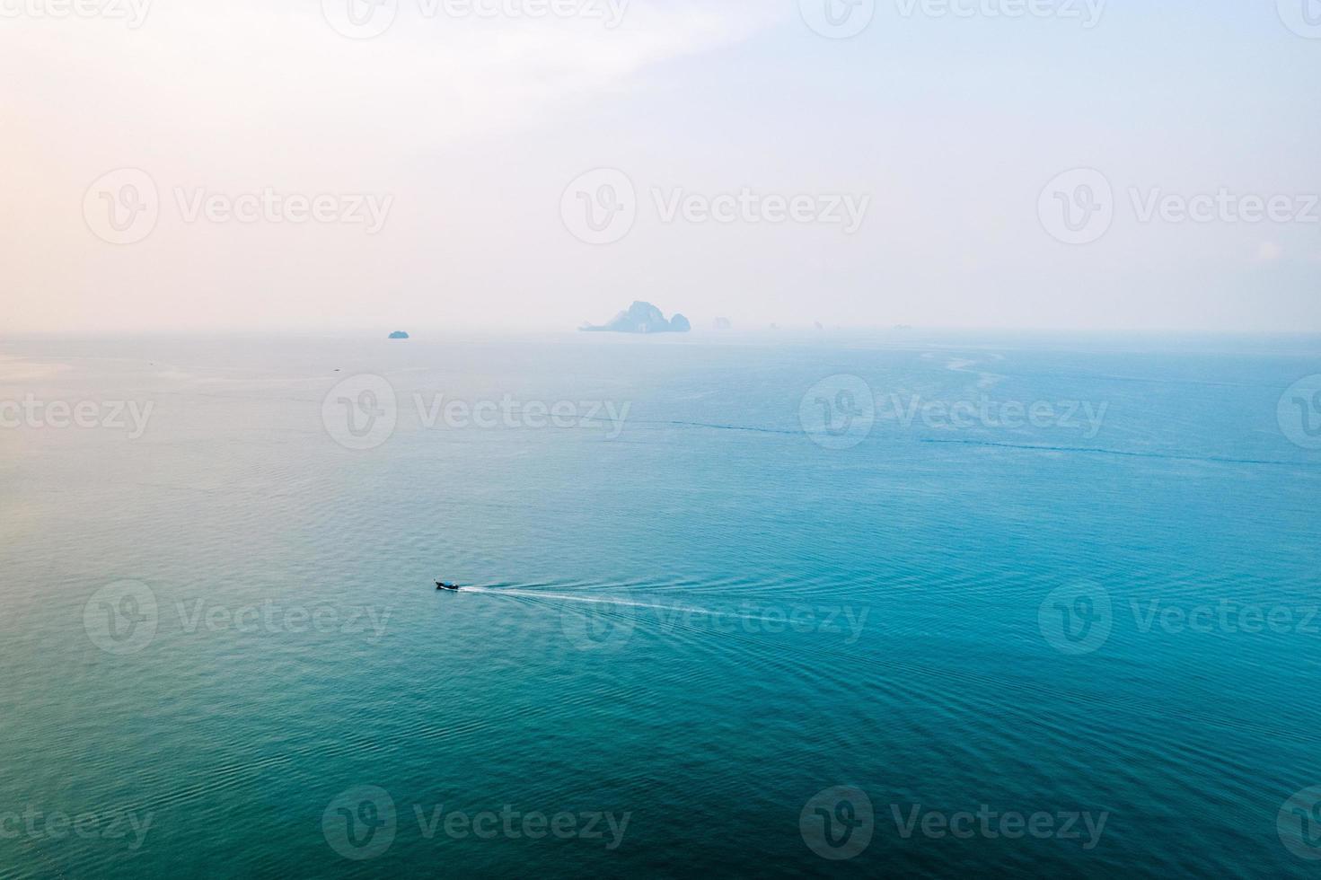 bay beach and sea in the morning in the tropics photo