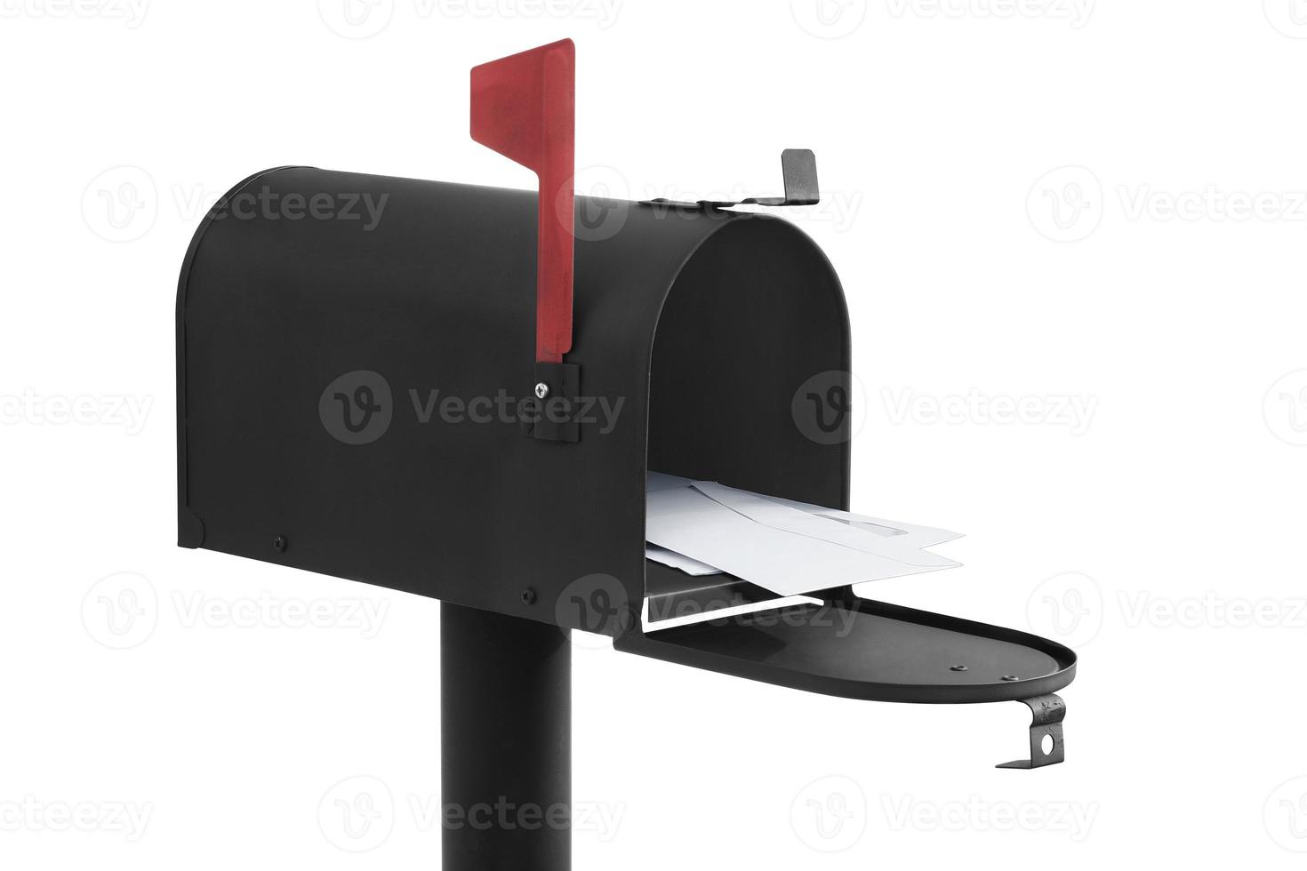 Mailbox isolated on white background photo