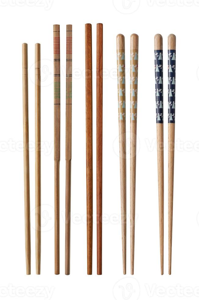 Chopsticks made from wood. photo