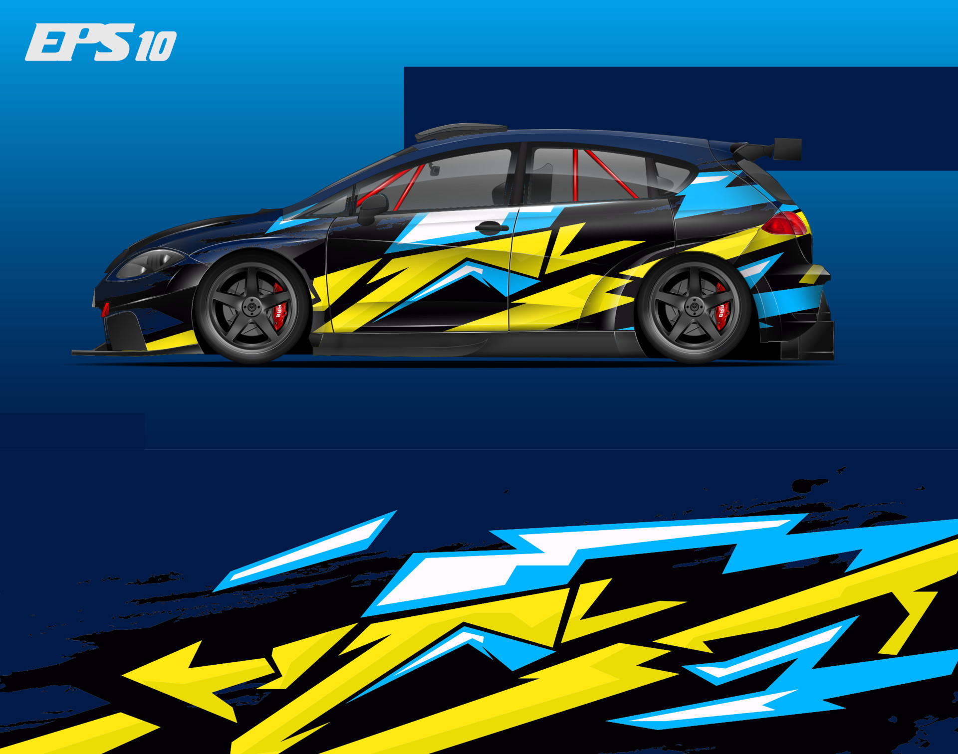 abstract car wrap design modern racing background design for vehicle