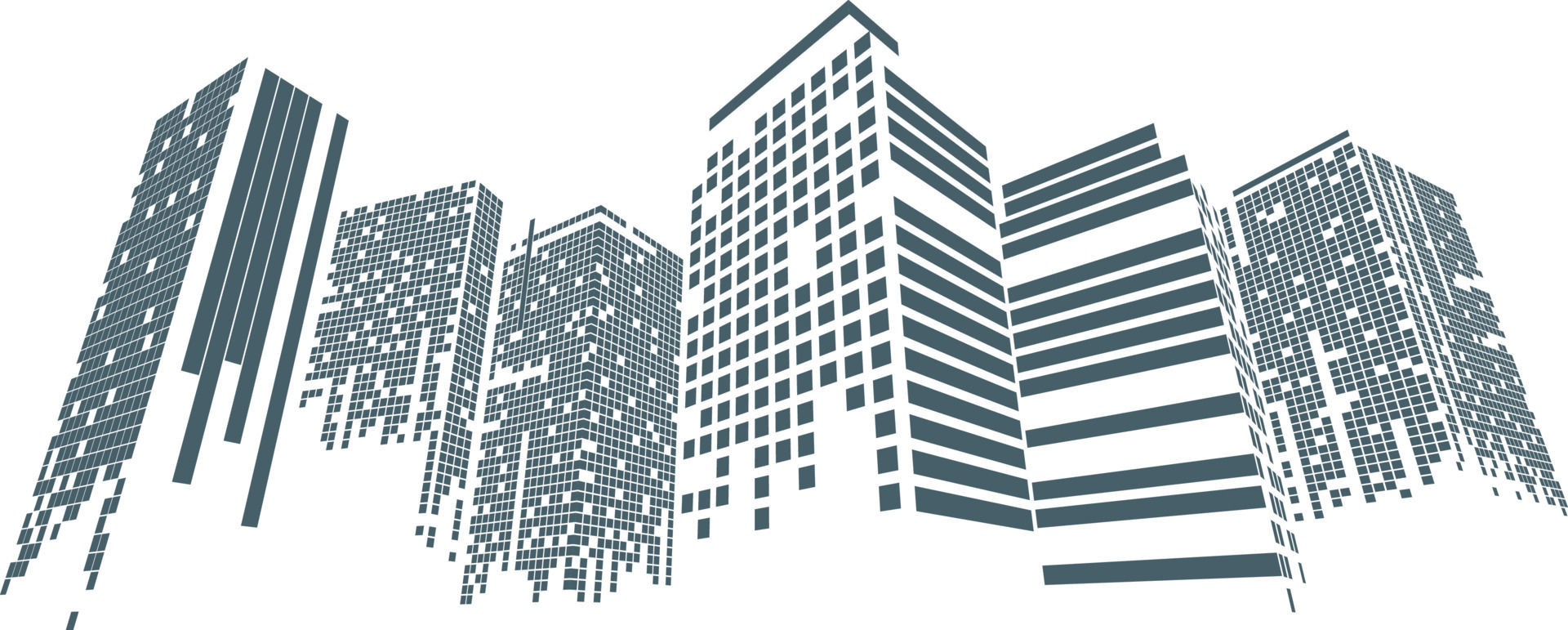 Cityscape on white background, Building perspective, Modern building in the  city skyline, city silhouette, city skyscrapers, Business center 7951673  Vector Art at Vecteezy